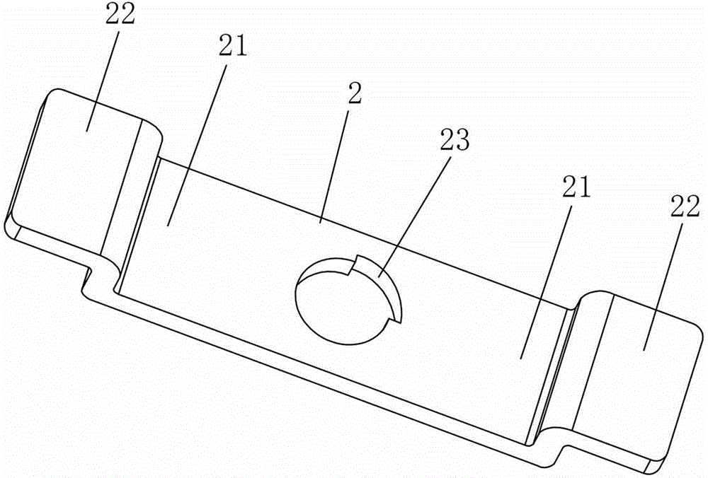 Connecting component for mounting curtain wallboard