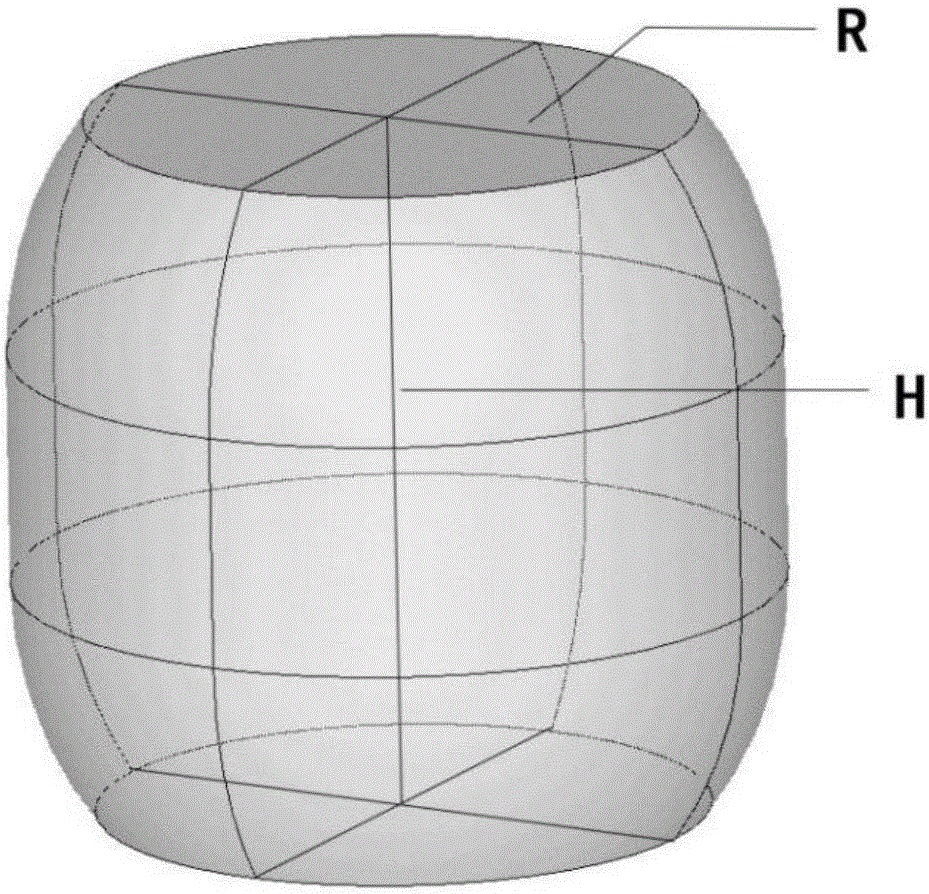 Barrel-shaped solder ball redistribution packaging structure for GSIC (Grand Scale Integration Circuit)