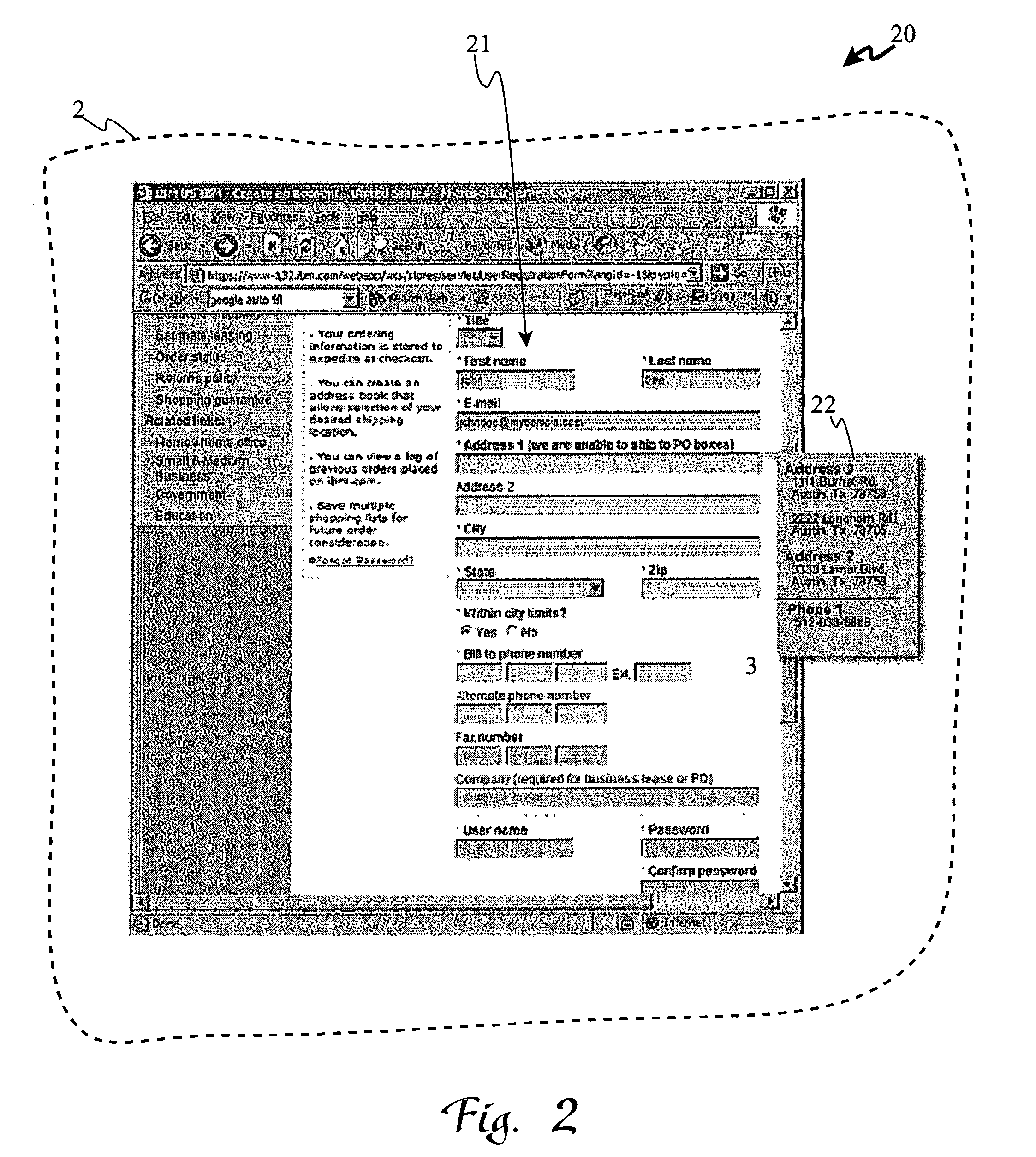 System and method to map favorite values for specific values during electronic form filling