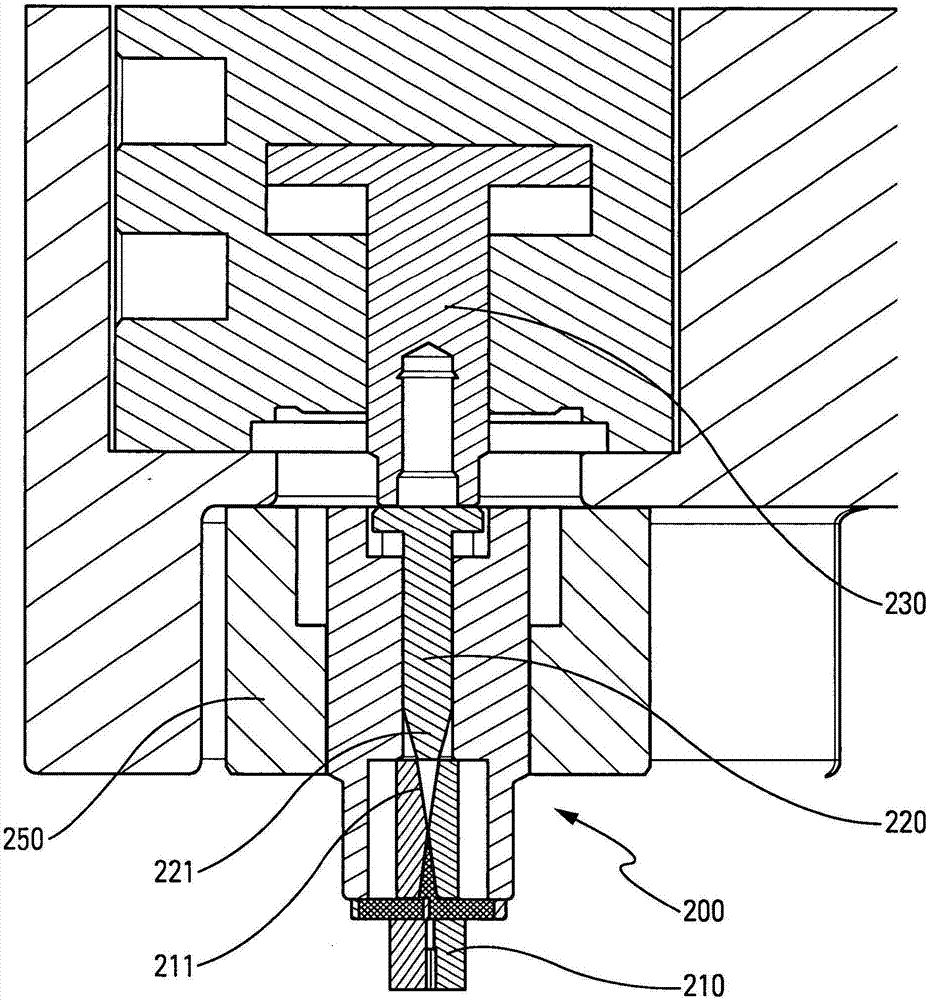 Moulding assembly and method for producing a syringe body