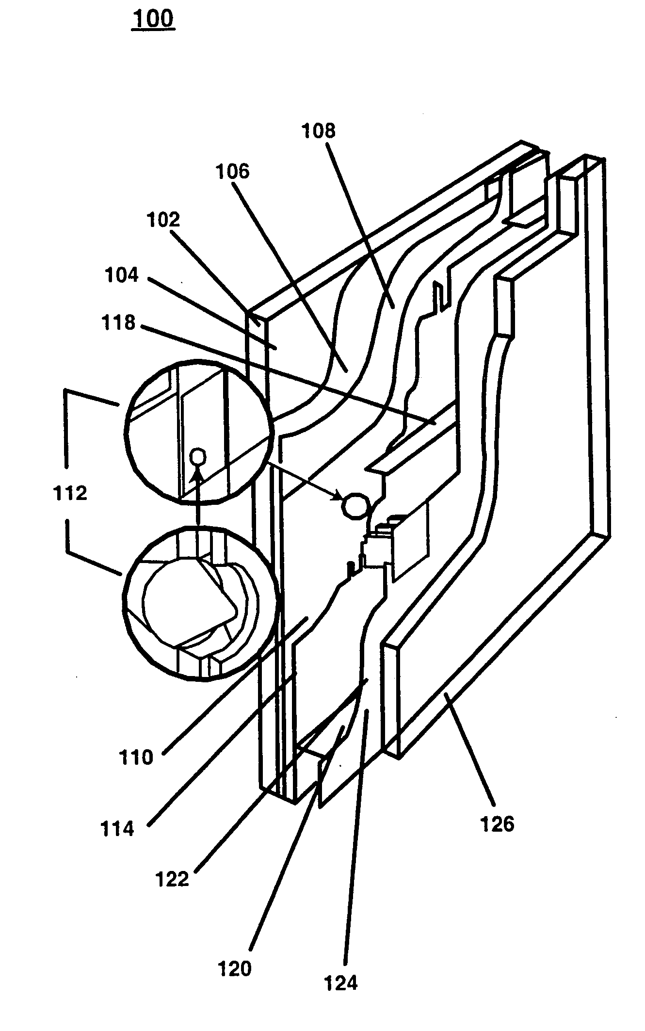 Method of patterning wall and phosphor well matrix utilizing glass