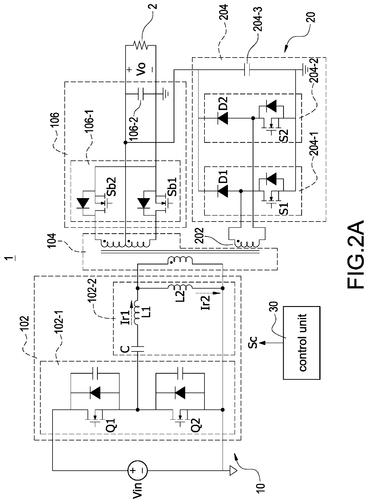 Resonant conversion apparatus with extended hold-up time and method of operating the same