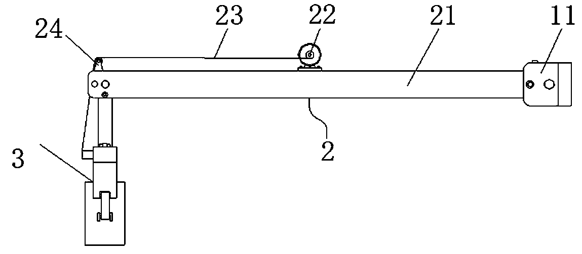 Mechanical arm transferring device and implementing method thereof