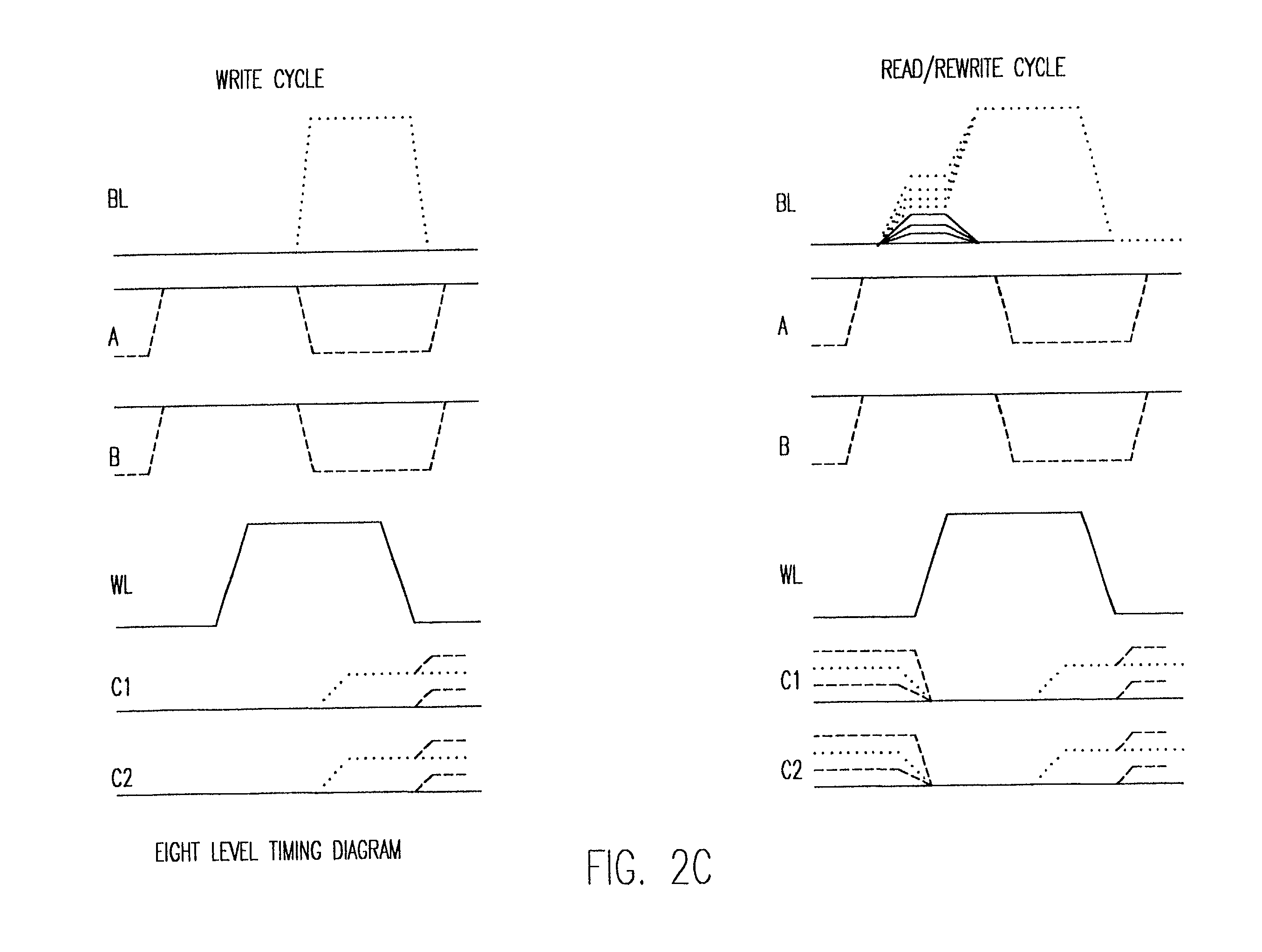 Multi-level dram trench store utilizing two capacitors and two plates