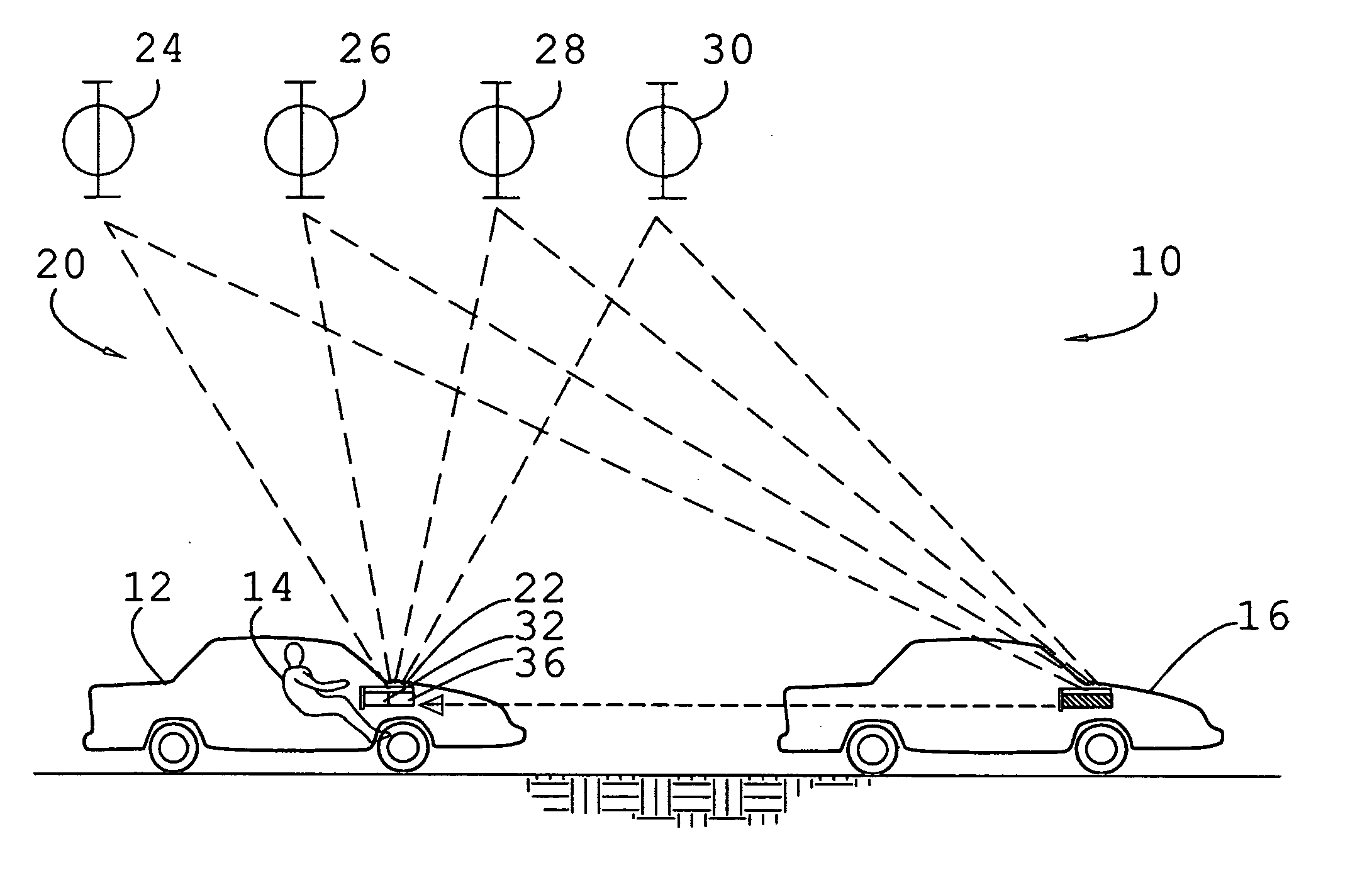 System for and method of detecting a collision and predicting a vehicle path