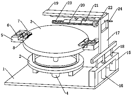 Rust removal treatment device for surface of disc-type metal casting