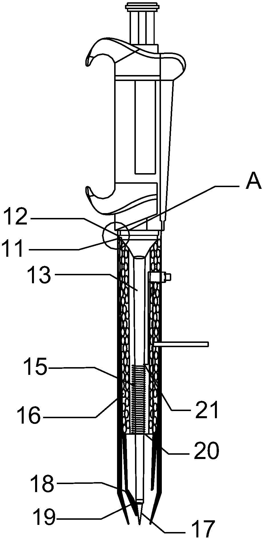 High-temperature heating pipette and using method thereof