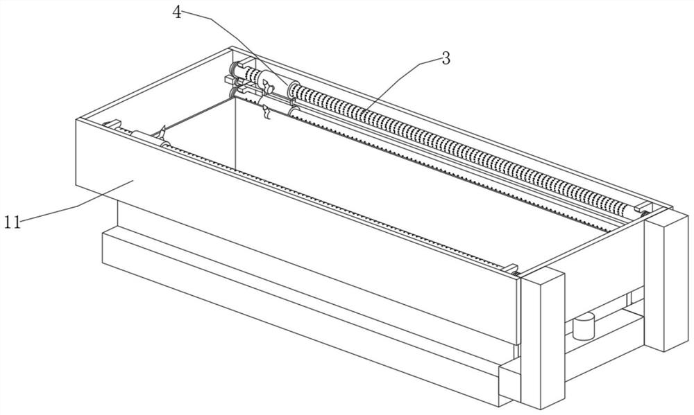 Movable groove type drying structure