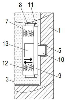 Fingerprint smart lock contact screen push type protection device capable of wiping screen