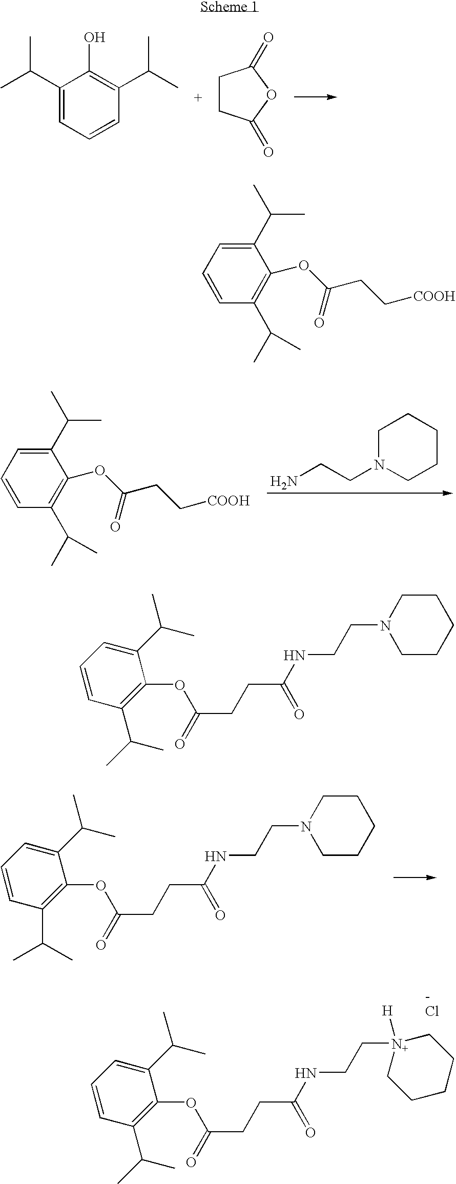 PH sensitive prodrugs of 2,6-Diisopropylphenol