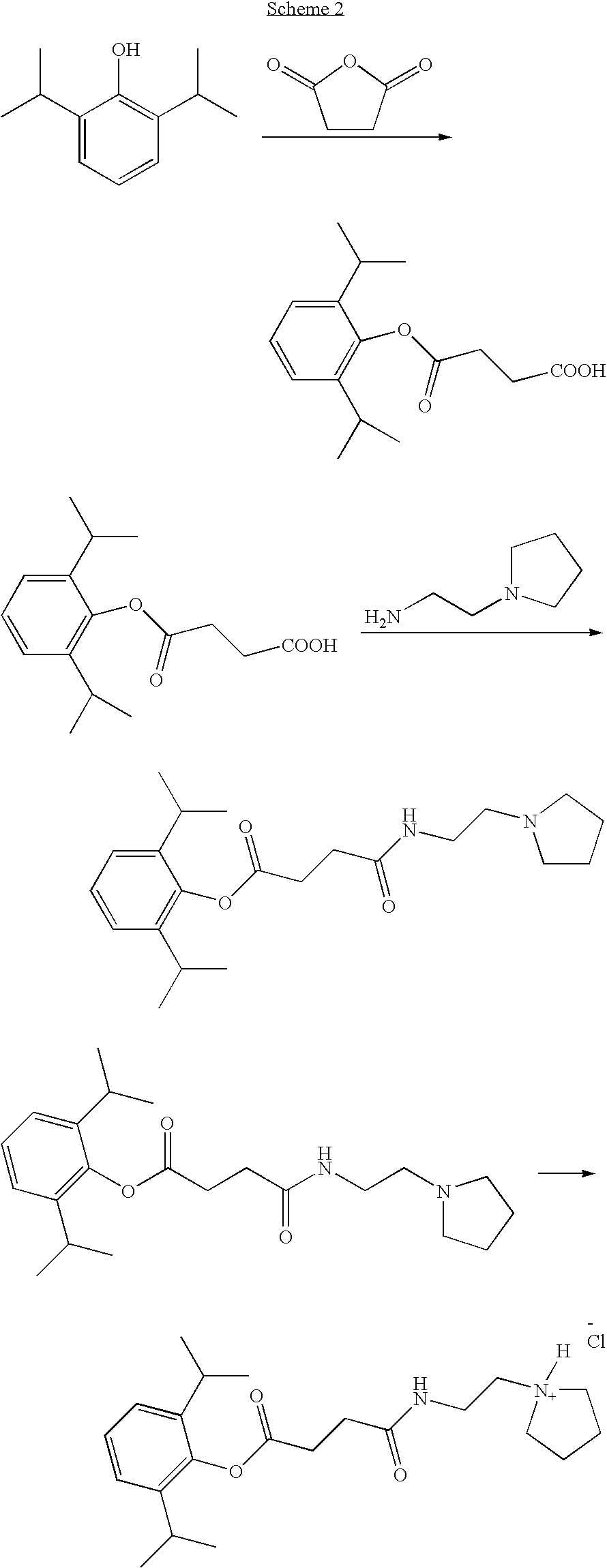 PH sensitive prodrugs of 2,6-Diisopropylphenol