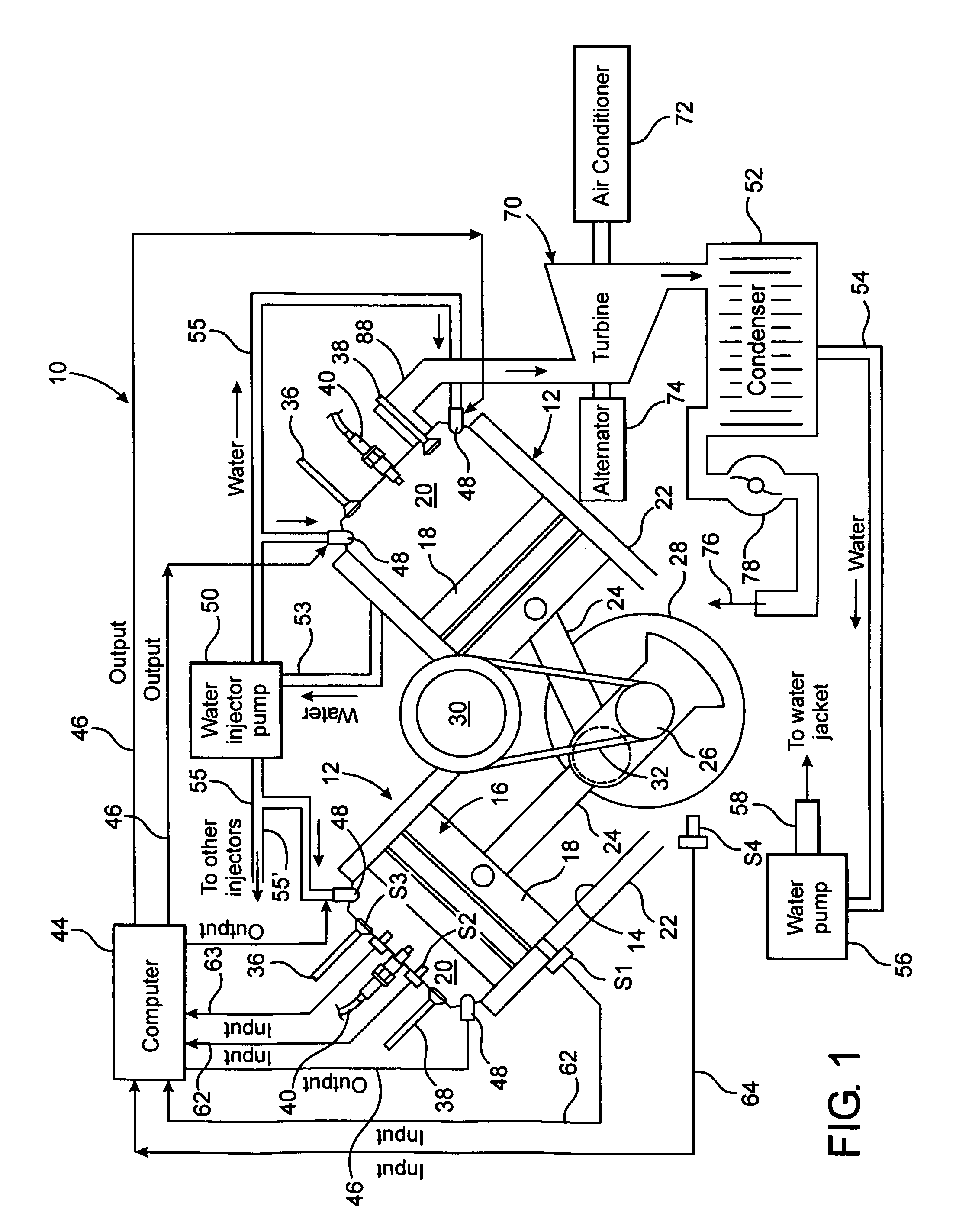 System and method for recovering wasted energy from an internal combustion engine