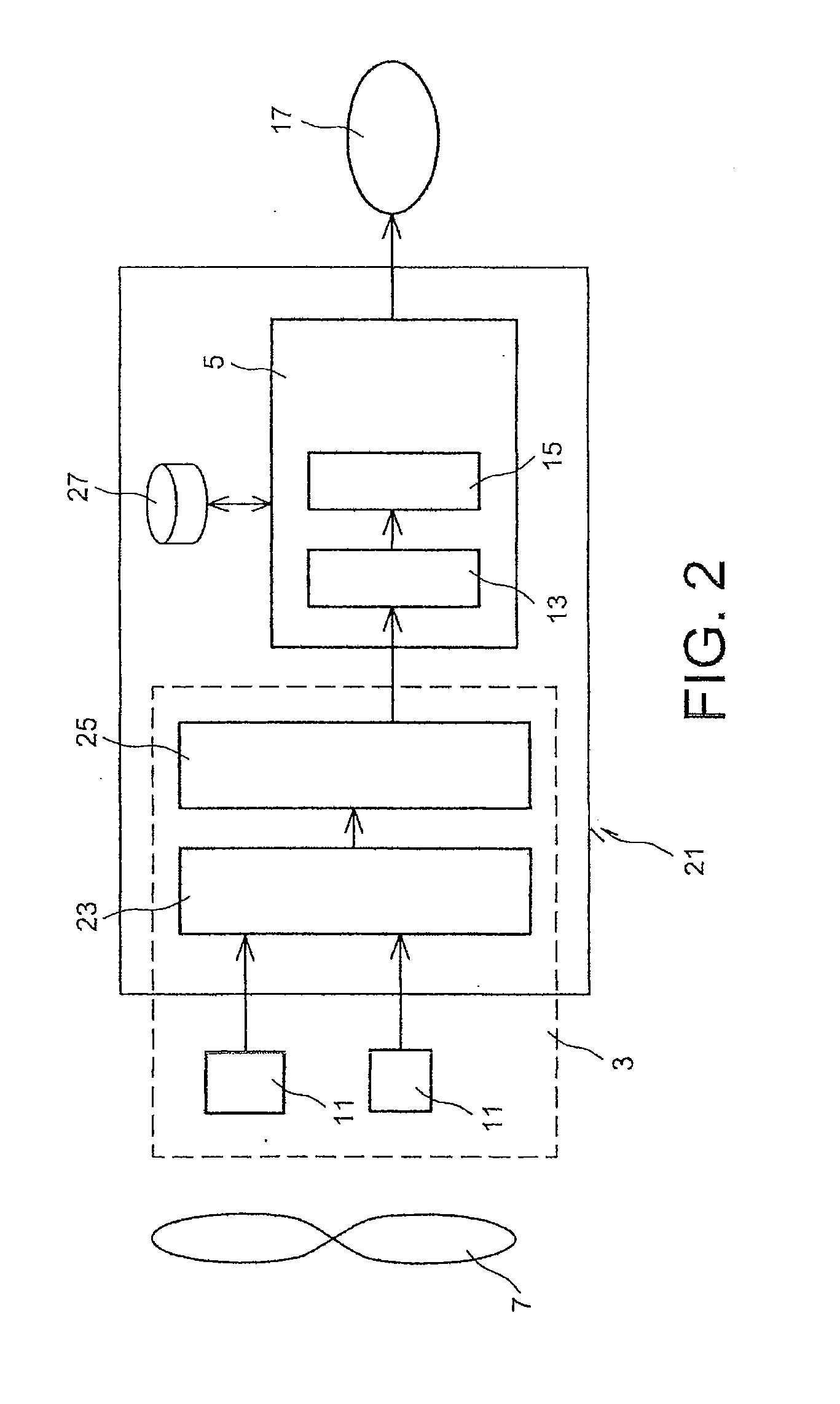 System for detecting an impact on an aircraft engine impeller wheel