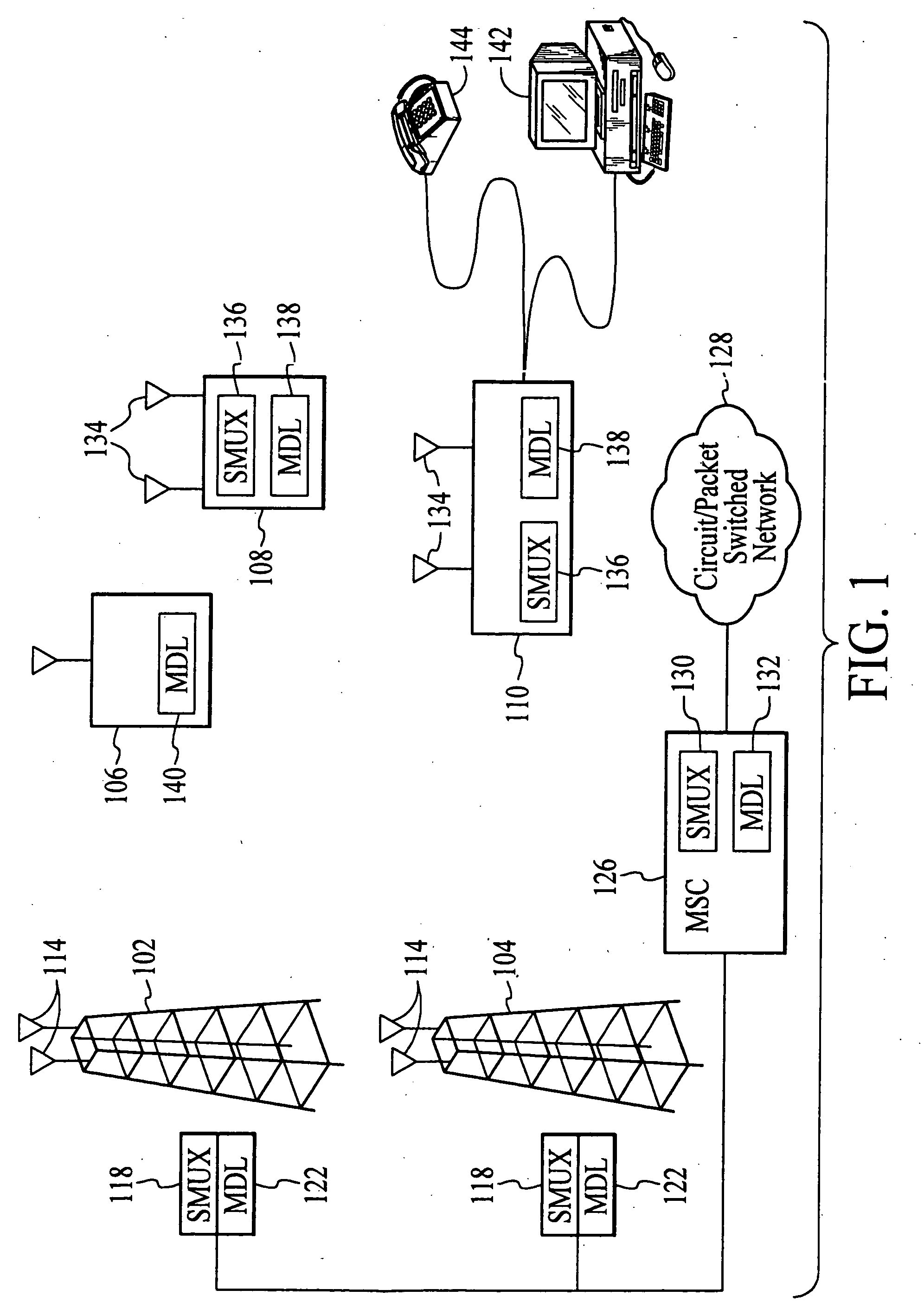 Wireless communications system that supports multiple modes of operation