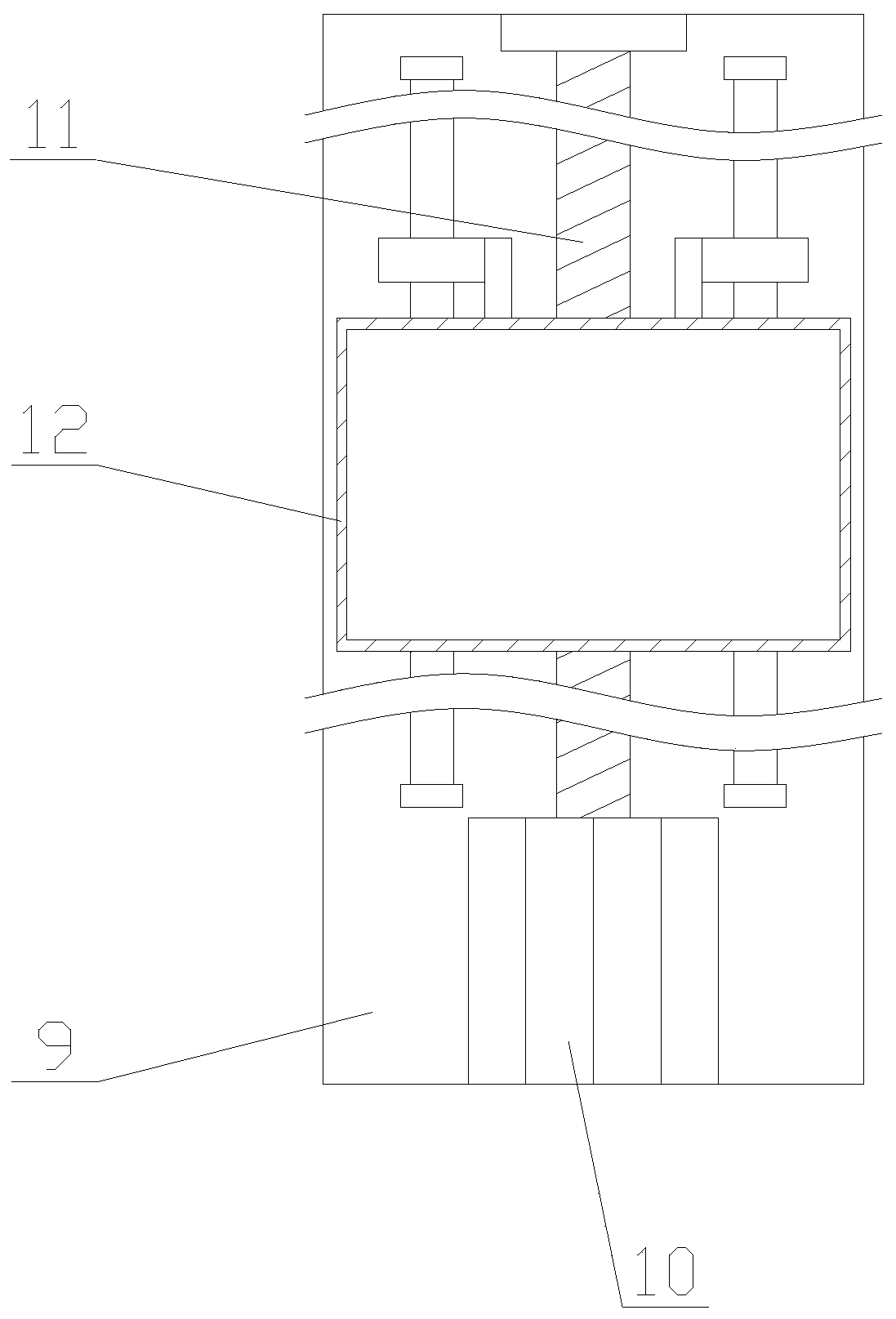 A safe communication iron tower with deicing and anti-climbing functions