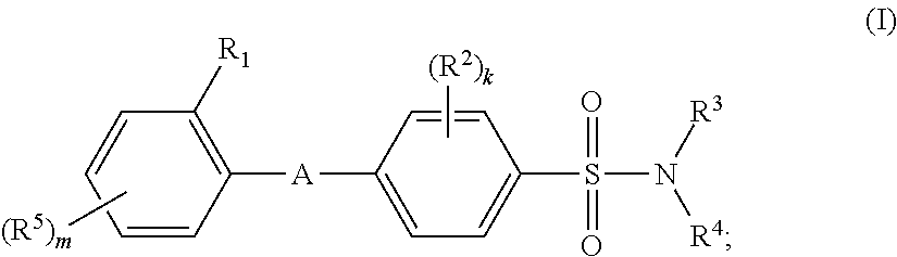 Biaryl ether sulfonamides and their use as therapeutic agents