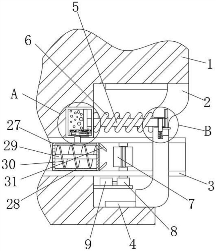 A clamping device for installing the annular side edge of an automobile exhaust pipe cover plate