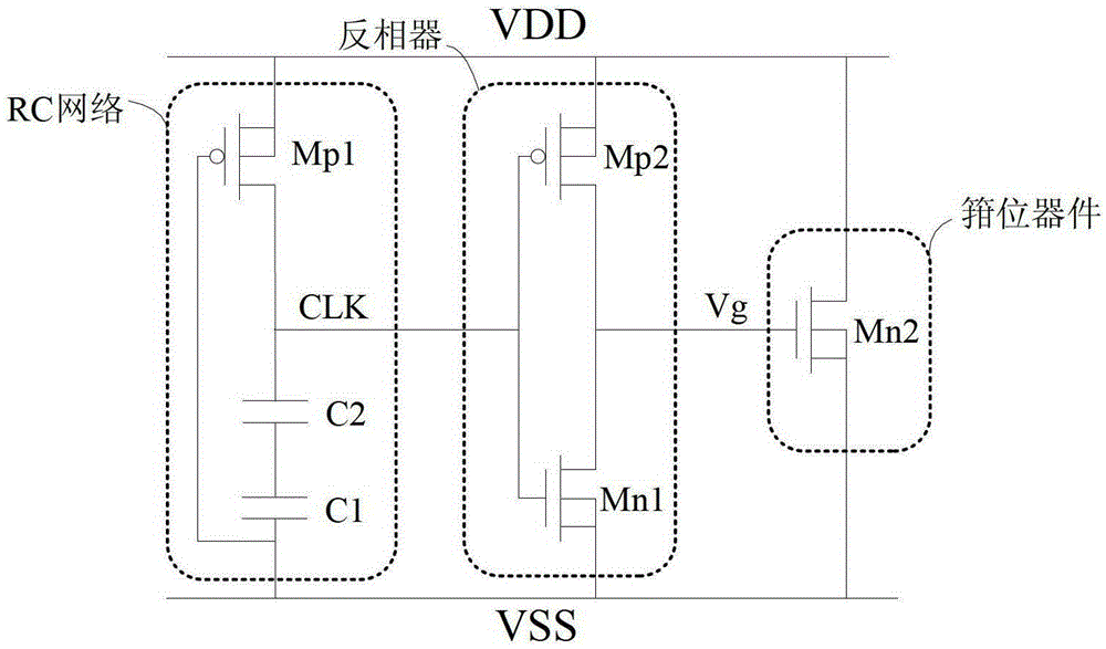 Electrostatic Discharge Clamp Circuit with Bias Circuit in 90nm CMOS Technology