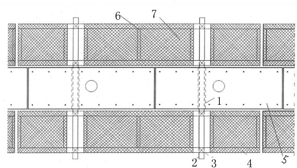 Construction platform of hydraulic plug board on sea