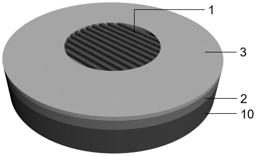 Sub-wavelength grating and vertical cavity surface emitting laser