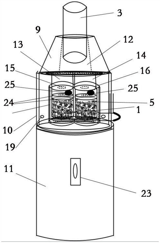 Capsule type double-cartridge heat not-burning cigarette for additional cigarettes and smoking set