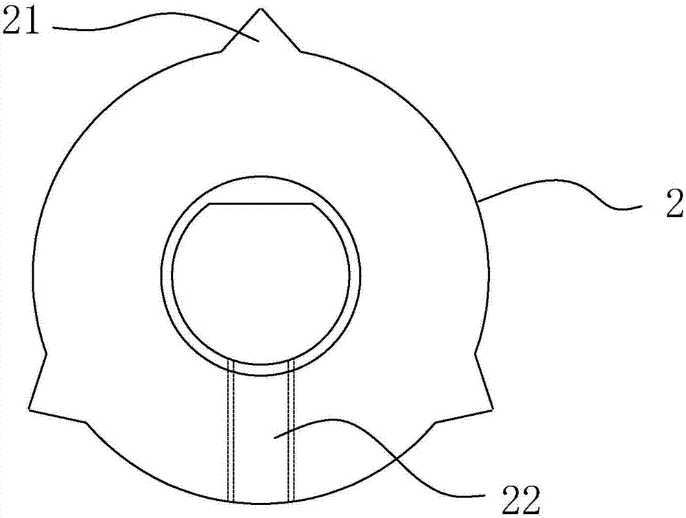 Centrifugal fan supporting structure
