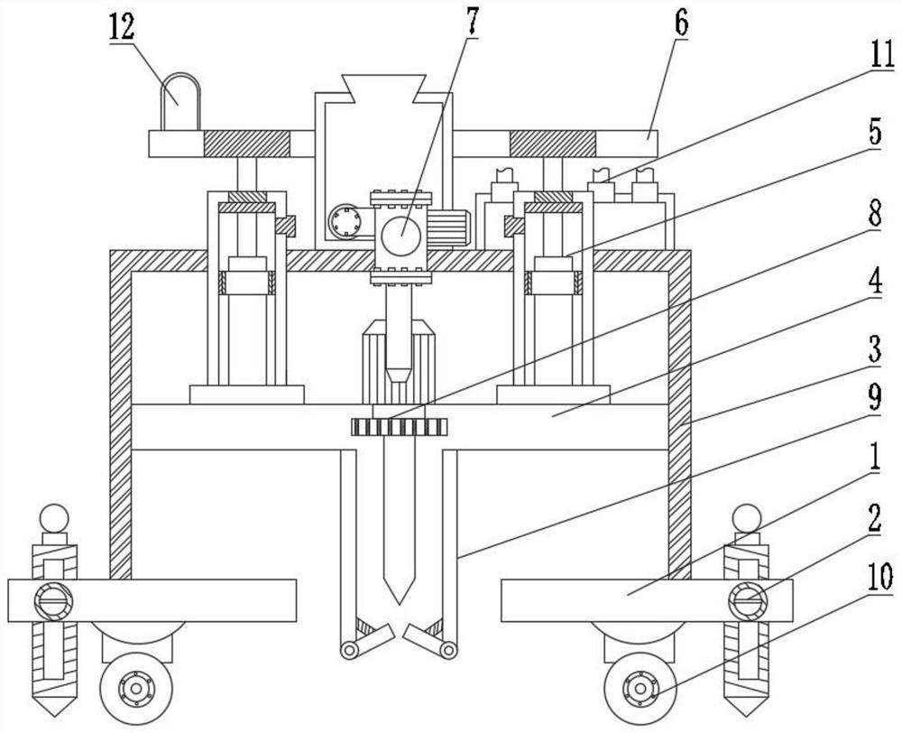 Rapid sampling device for deep soil microbiological detection