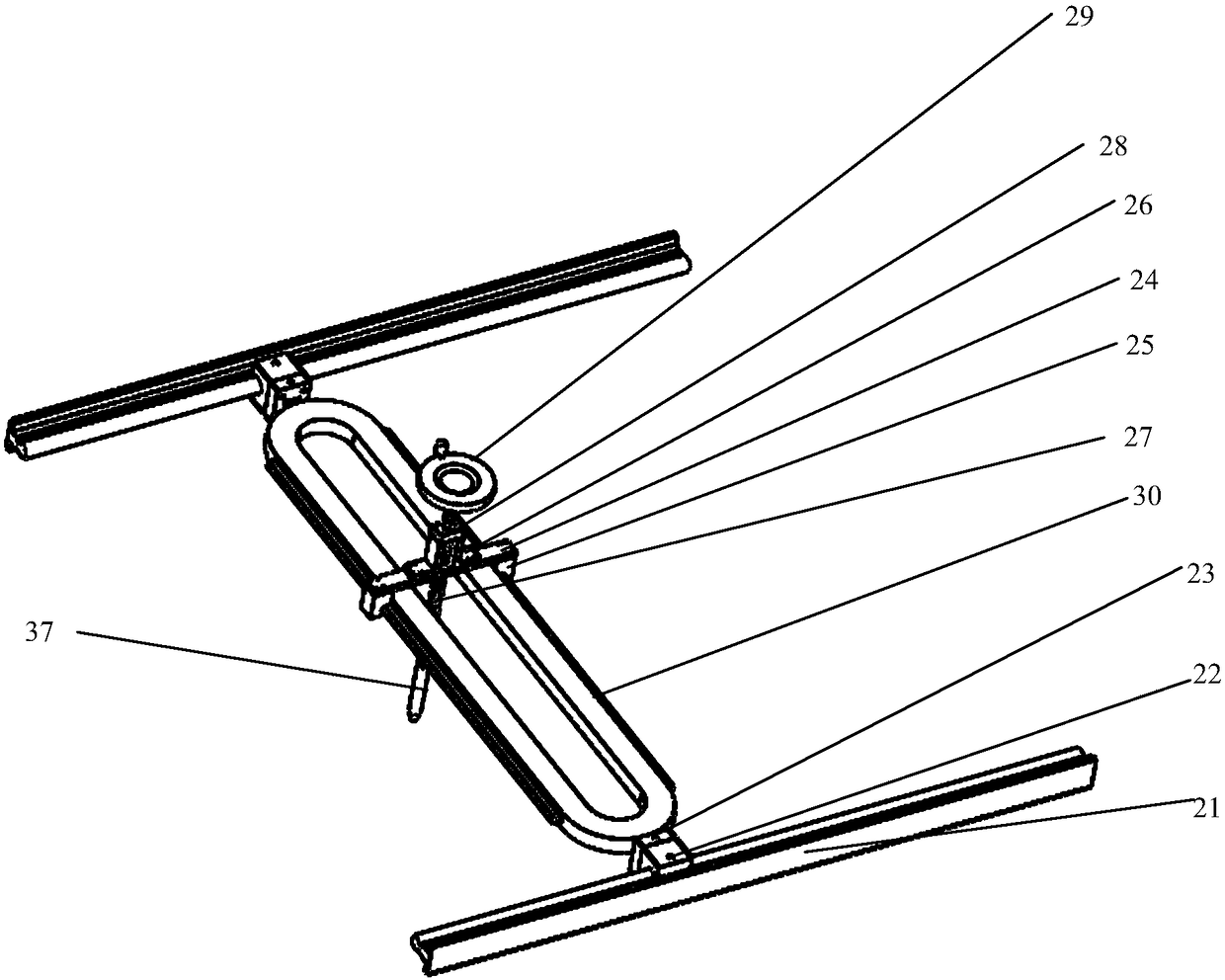 A device for laser cladding treatment of plates