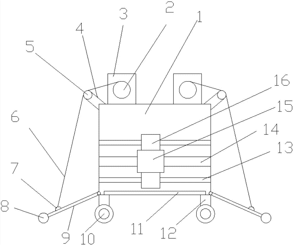 Animal body weighing device