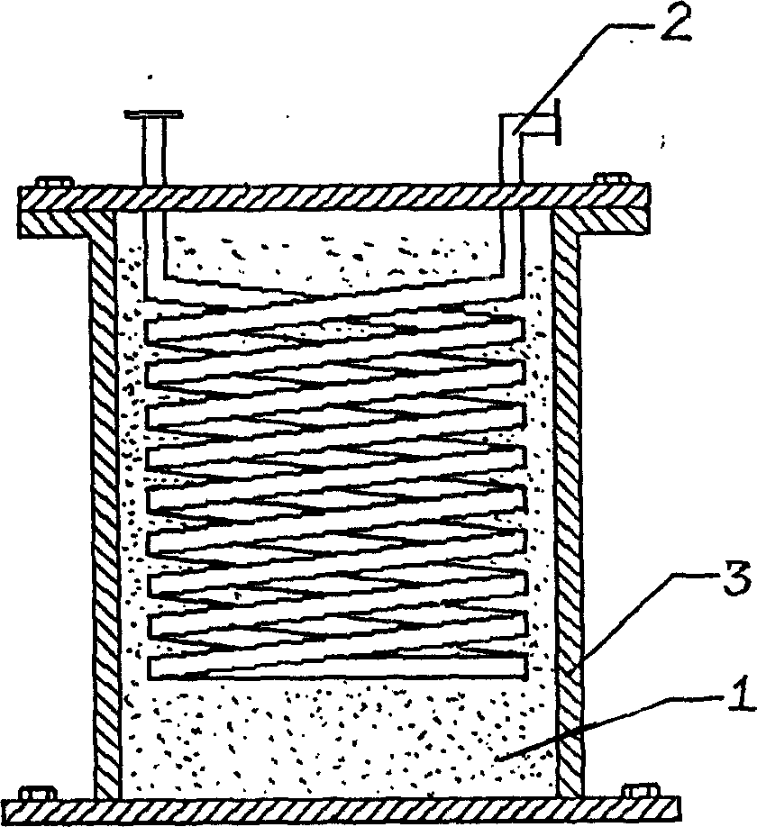 Heat reservoir of heat storage type heat pump air conditioning unit and preparation method for heat storage material thereof