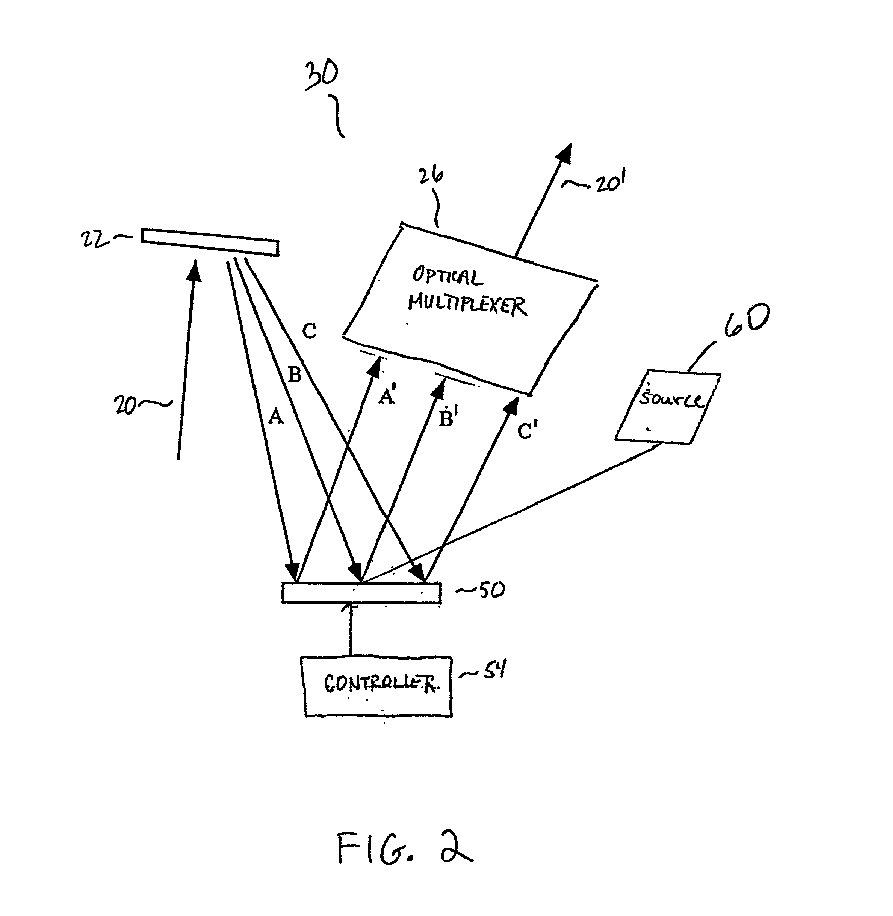 Methods and apparatus for diffractive optical processing using an actuatable structure