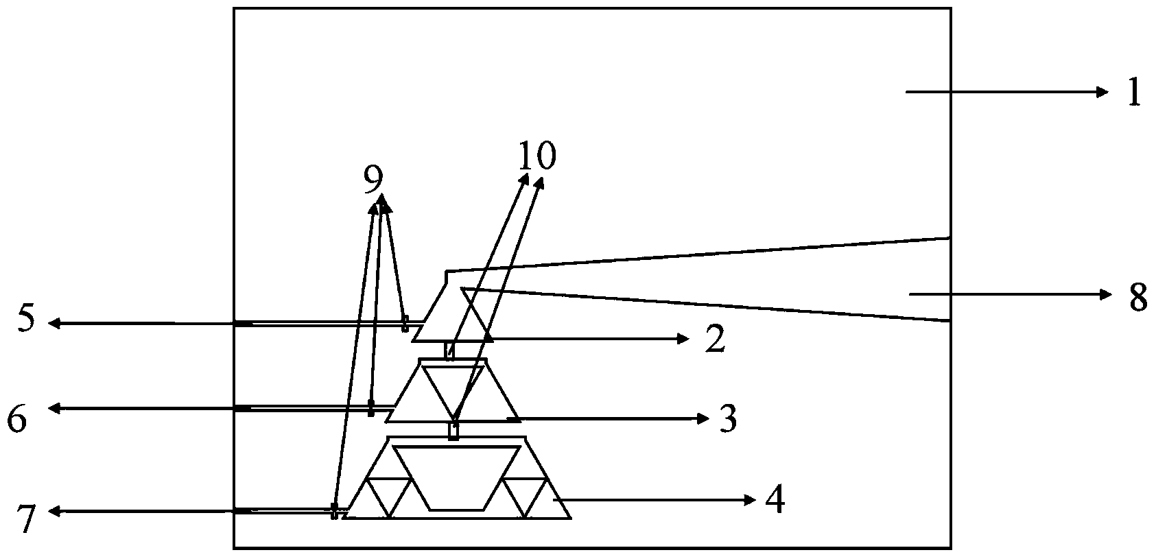 Low-profile adjustable tri-band antenna