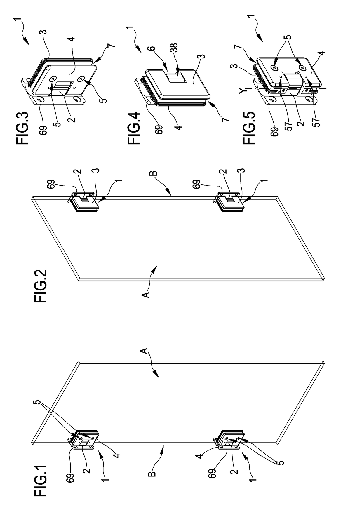 Hinge for revolving shutters, especially of shower boxes