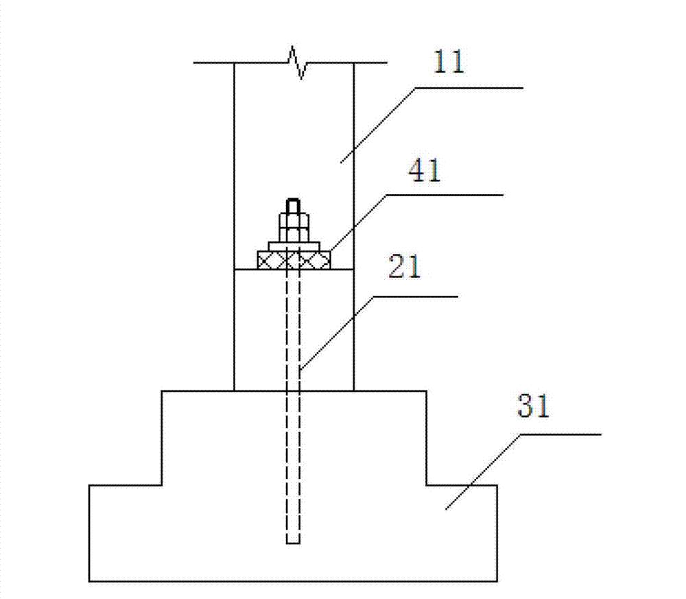 Unidirectional limitable hinged support for hinging pipe frame column foot and construction method of unidirectional limitable hinged support