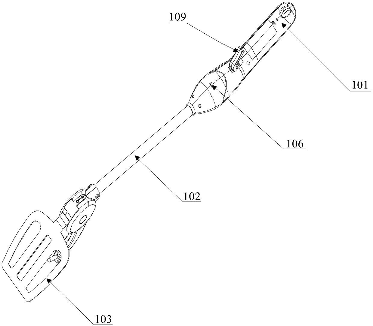 Monitoring method for detecting cooked degree of meat and pawl type thermometer