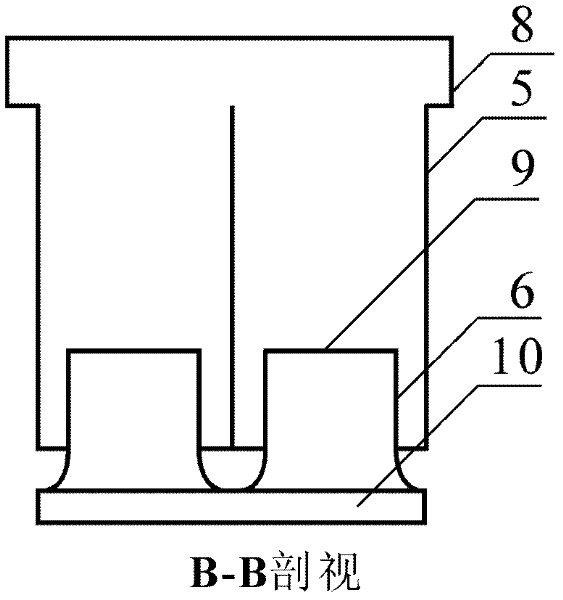 Spiral-flow type extraction and exhaust device with split structure