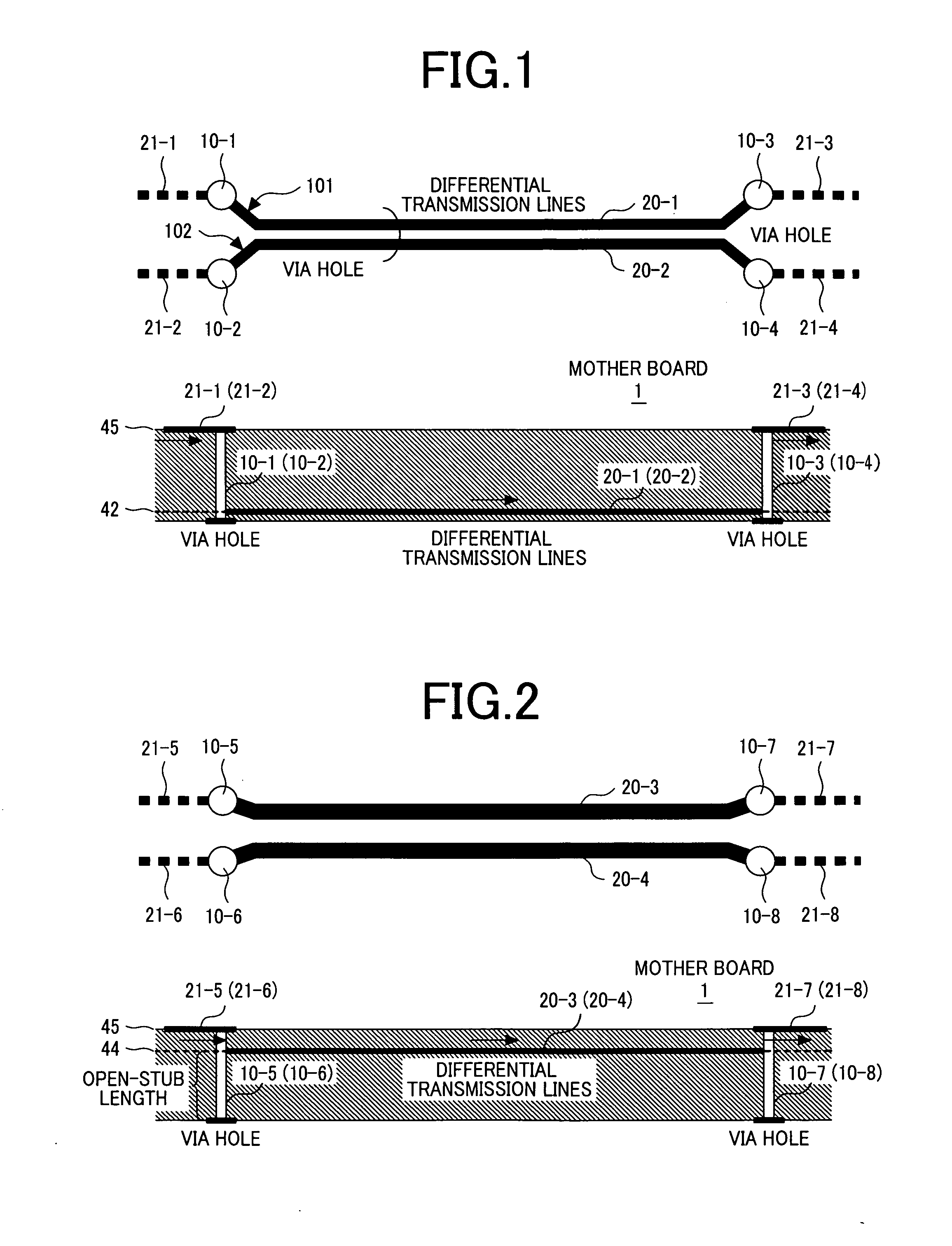 Multilayer printed circuit board for high-speed differential signal, communication apparatus, and data storage apparatus