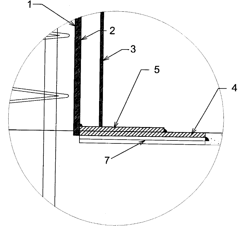 Composite anti-explosion post of reinforced concrete with encased steel plate and construction method thereof