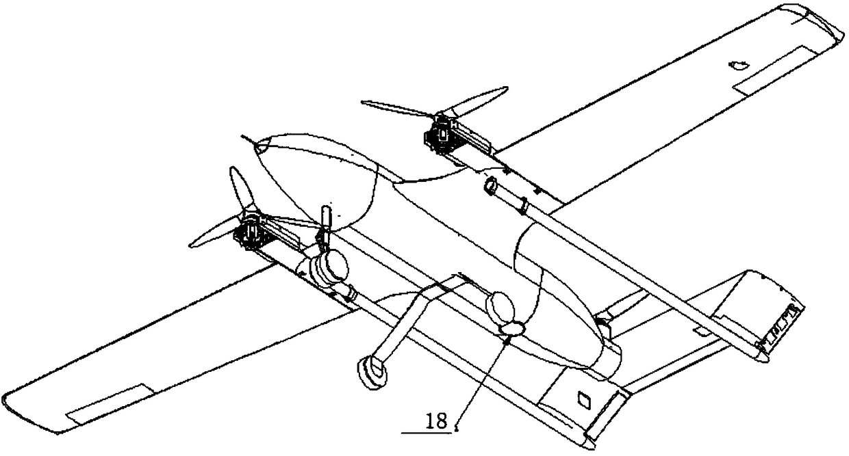 A vertical take-off and landing tilt-rotor fixed-wing aircraft