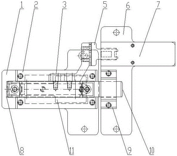 Robot safety door lock mechanism