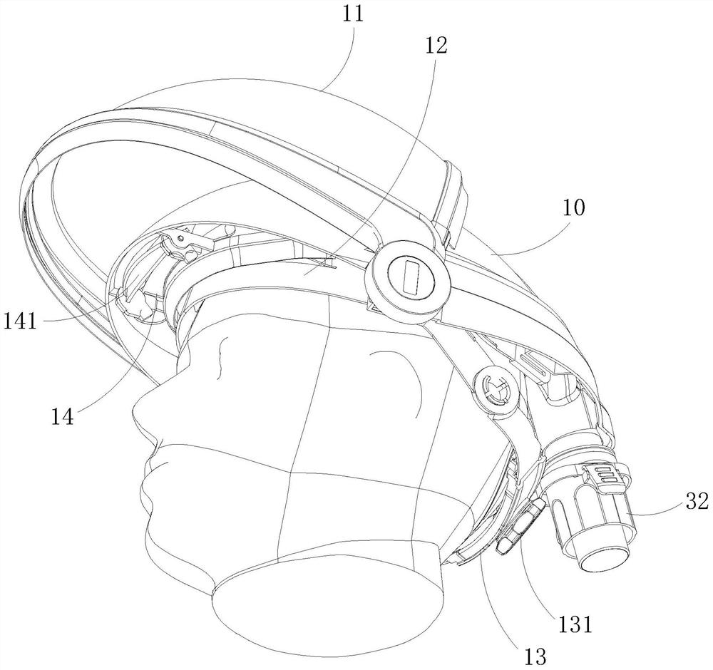 Power air supply filtering type respirator