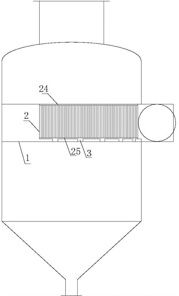 Two-section evaporation separator