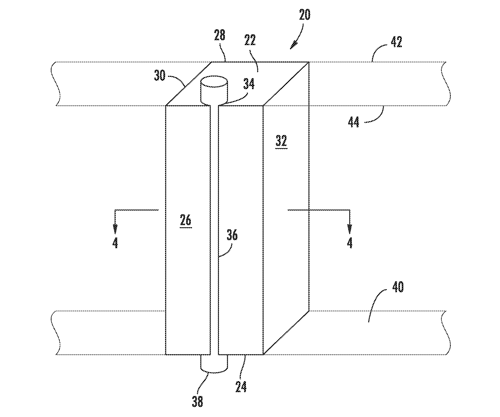 Method and system for insulating piping in an exterior wall