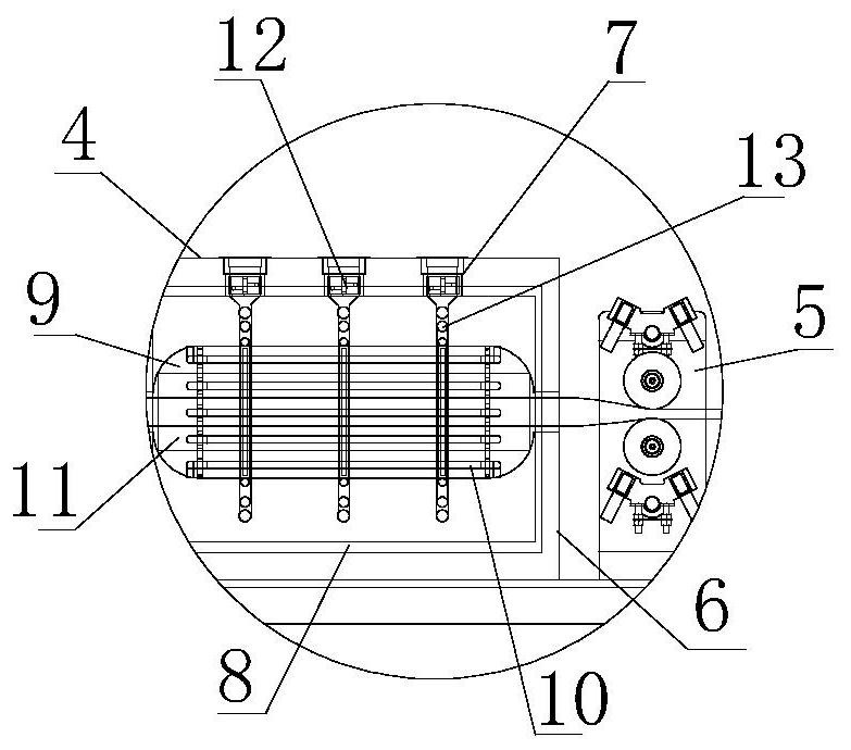 Heating assembly for round wire cut-off machine