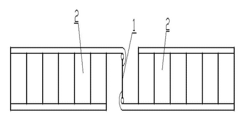 Steel-mesh separation wall