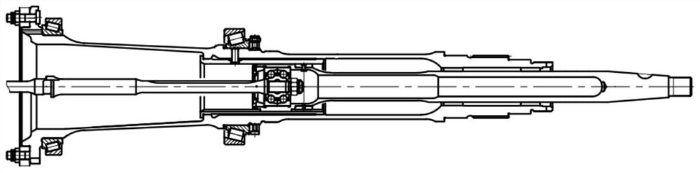 Tail rotor pitch control shaft device and preparation method thereof