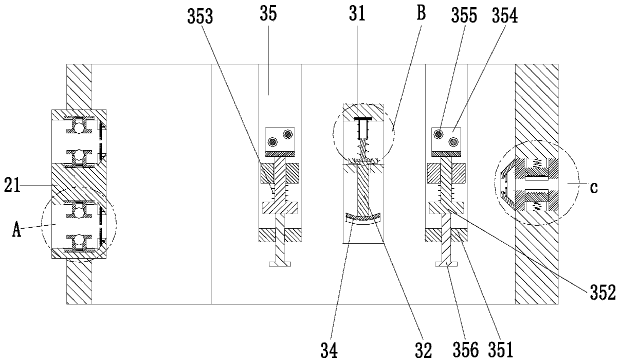 Textile yarn guiding and tensioning device