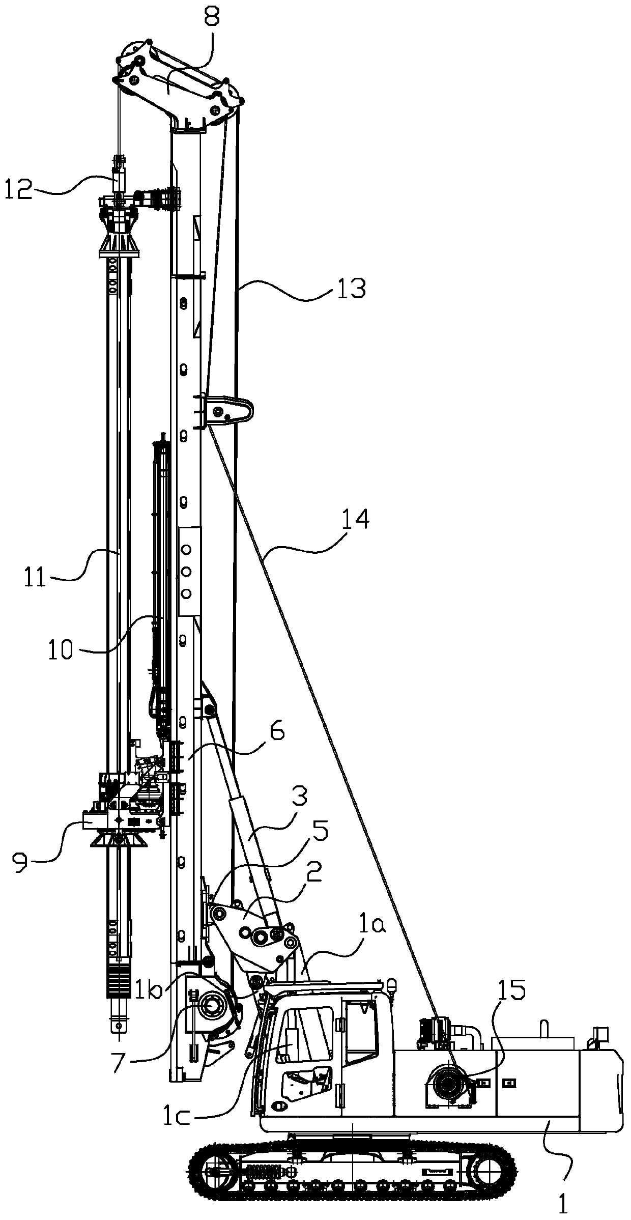 Rig equipment and method of hoisting and lowering reinforcement cage