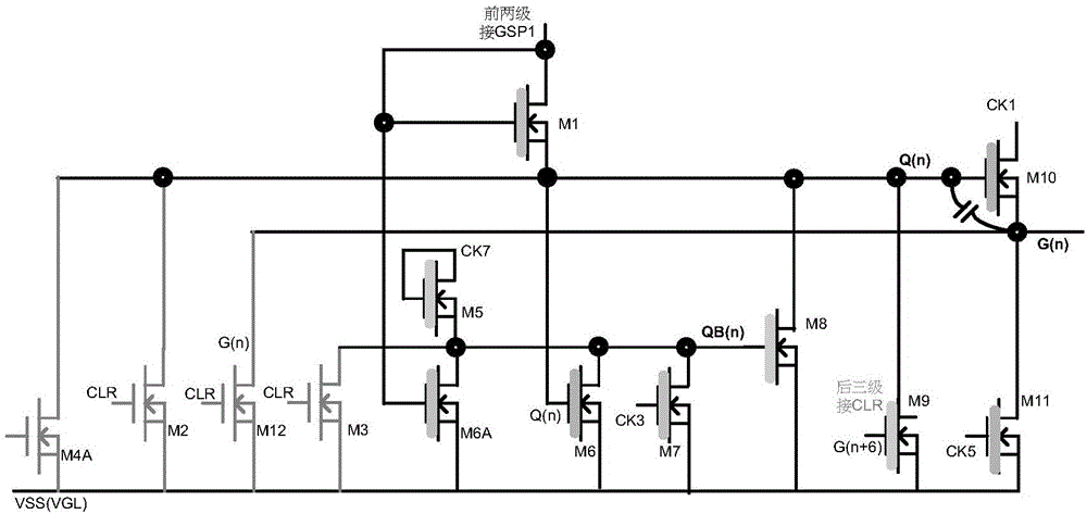 Liquid crystal display device and control method of GOA (gate on array ...