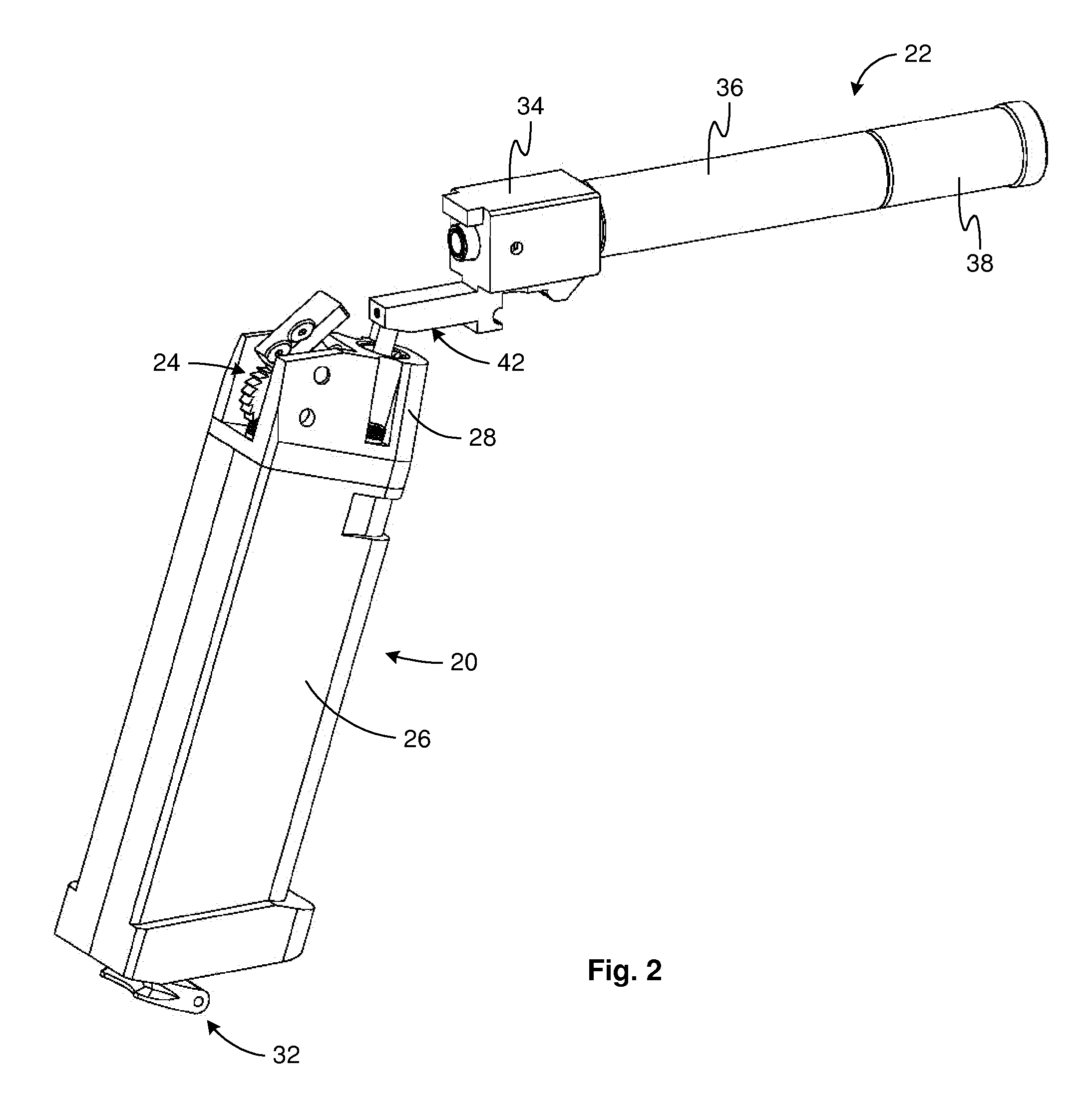 Pneumatic system and method for simulated firearm training